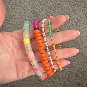 Allie + Bess Colorful BeadedBracelets Set